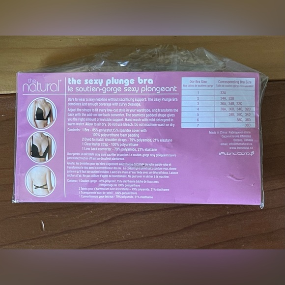 Low Cut Bra V-Bra 3-Way Sexy Push up Ultra Deep Cleavage Plunge 38B-34D - Picture 7 of 8